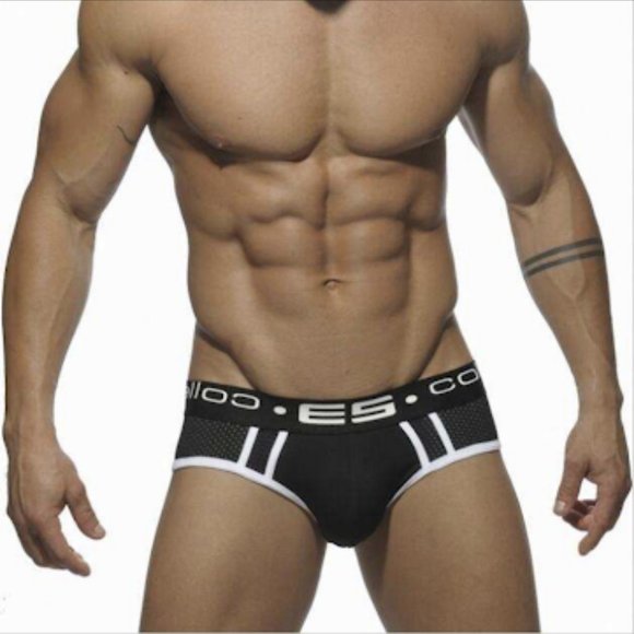 ES Collection Men's Mesh breathable low waist Briefs